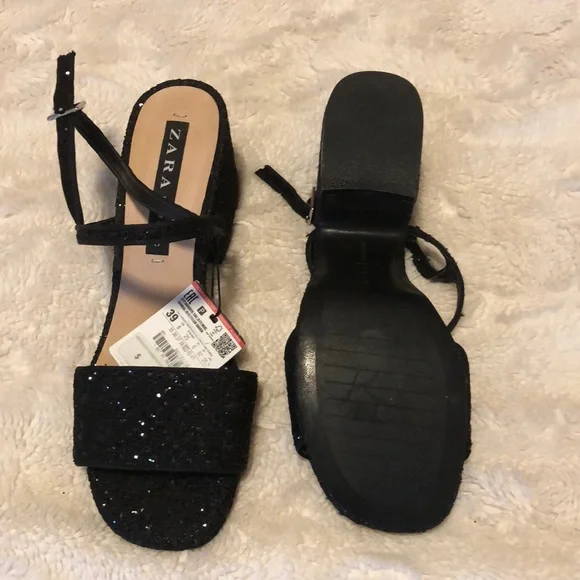 Zara block heeled sandals - Picture 3 of 3